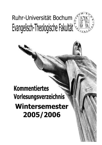 Einführung der Erstsemester - Evangelisch-Theologische Fakultät ...