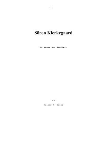 Sören Kierkegaard - Evangelisch-Theologische Fakultät