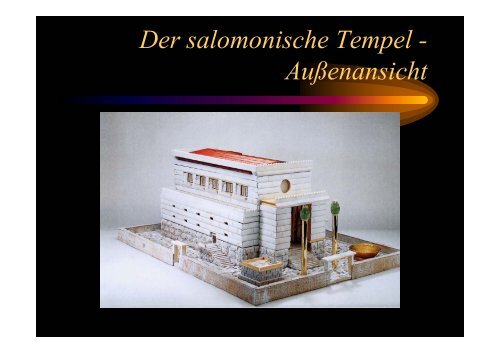 Der salomonische Tempel