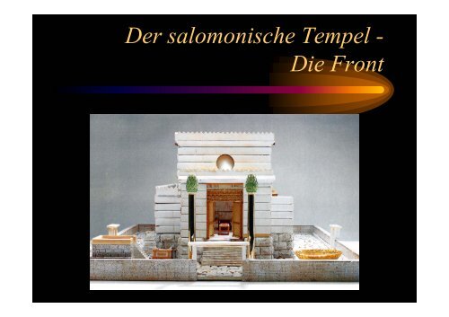 Der salomonische Tempel