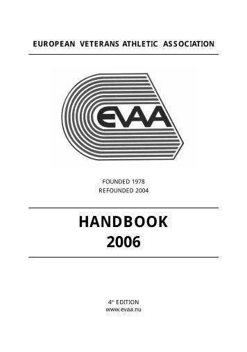 EVAA Handbook - European Veterans Athletic Association