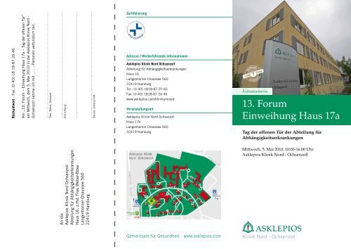 13. Forum Einweihung Haus 17a - Asklepios