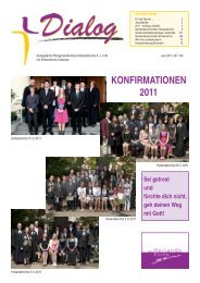 KonfIrmAtIonen 2011 - Evangelische Pfarrgemeinde Graz ...