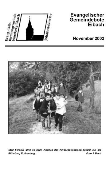 November 2002 - Evang.-Luth. Kirchengemeinde Nürnberg-Eibach