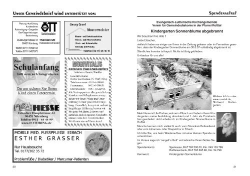 August / September 2007 - Evang.-Luth. Kirchengemeinde ...