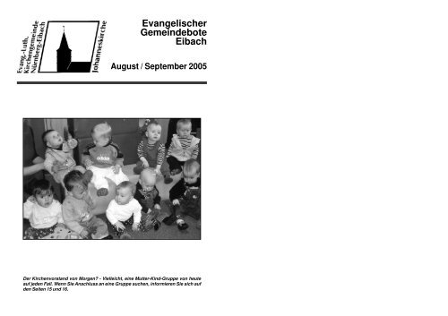 August / September 2005 - Evang.-Luth. Kirchengemeinde ...