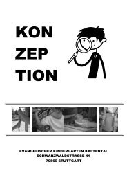 Konzeption des Evang. Kindergartens Kaltental - Evangelische ...