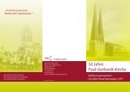 50 Jahre Paul-Gerhardt-Kirche - Evangelisch in Langwasser