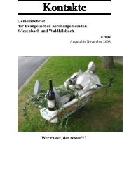 Kontakte - Evangelisch-in-wiesenbach.de