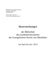 April bis Juni 2012 - Evangelische Kirche von Westfalen