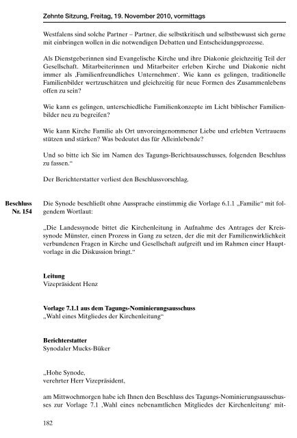 Landessynode 2010 - Evangelische Kirche von Westfalen