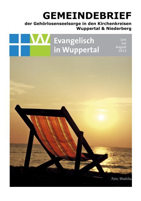 6-8-2013 Gemeindebrief.pdf - Evangelisch in Wuppertal