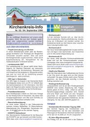 Kirchenkreis-Info - Evangelisch in Wuppertal