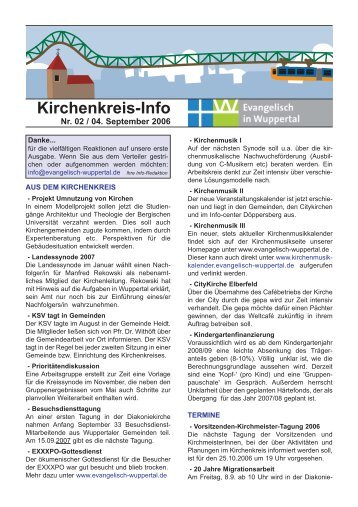 Kirchenkreis-Info - Evangelisch in Wuppertal