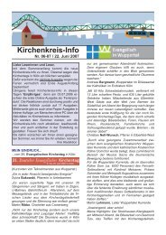 Kirchenkreis-Info - Evangelisch in Wuppertal