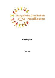 Schulkonzept - Evangelische Grundschule Nordhausen