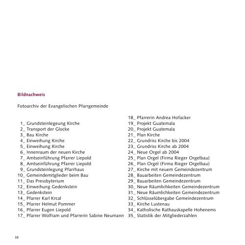 Festschrift - Evangelische Pfarrgemeinde Dornbirn