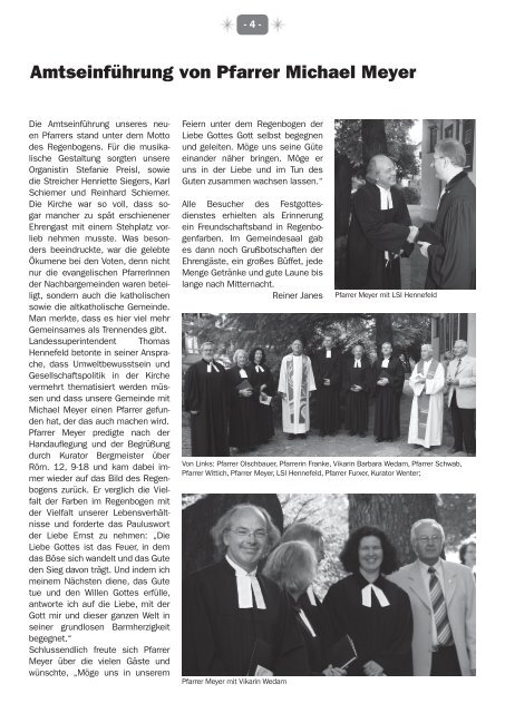 2009: Ausgabe 4 - Evangelische Pfarrgemeinde Dornbirn