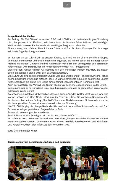 Evangelischer Gemeindebrief - Evangelische Pfarrgemeinde Dornbirn