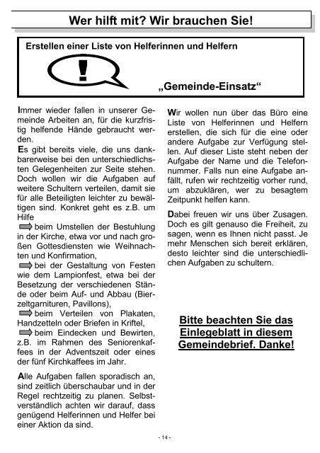 Herbst 2008 - Evangelische Auferstehungsgemeinde Kriftel