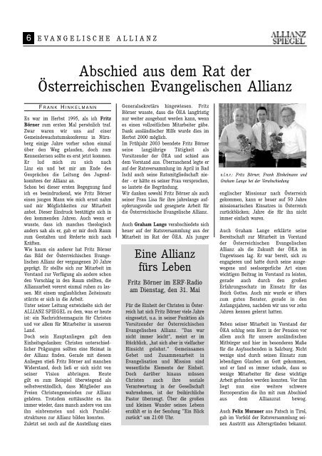 AS 70.qxp - Österreichische Evangelische Allianz