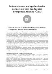 A. What are the aims of the Austrian Evangelical Alliance?