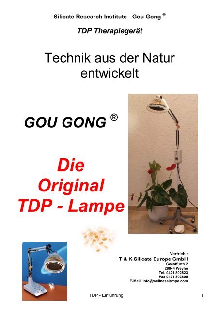 Die Original TDP - Lampe