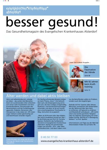 "besser gesund!" - Ausgabe 2 - Evangelisches Krankenhaus Alsterdorf