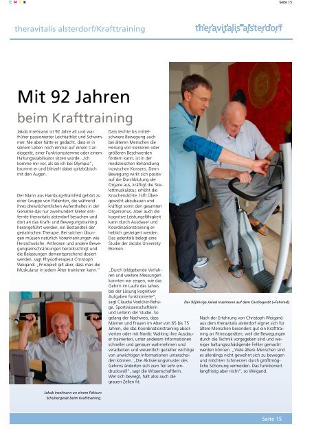 "besser gesund!" - Ausgabe 2 - Evangelisches Krankenhaus Alsterdorf