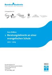 BeratungslehrerIn an einer evangelischen Schule - Evangelisches ...