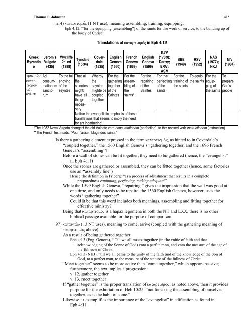 CHAPTER 7 Defining Evangelizing - Evangelism Unlimited