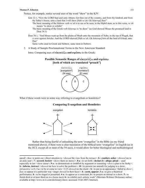 CHAPTER 7 Defining Evangelizing - Evangelism Unlimited