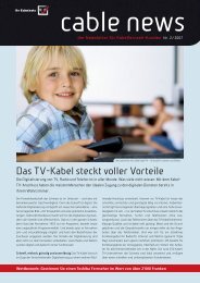 Das TV-Kabel steckt voller Vorteile - Evard