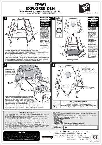 TP961 Explorer Den IN7749 06 08 - Eveil et jeux