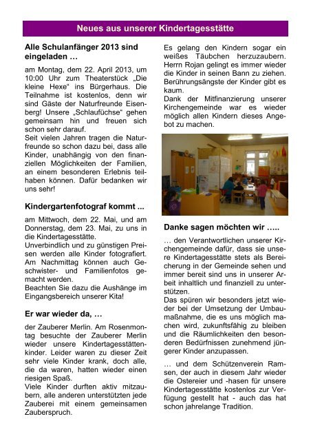 April-Mai 2013 - Protestantische Kirchengemeinde Eisenberg/Pfalz