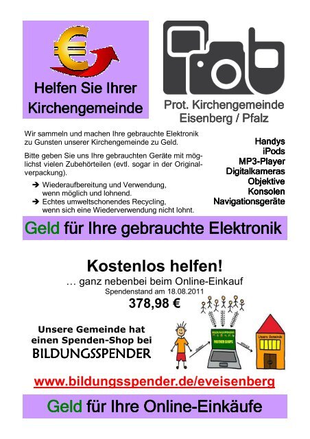 September 2011 - Protestantische Kirchengemeinde Eisenberg/Pfalz