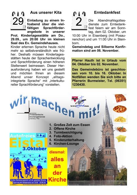 September 2011 - Protestantische Kirchengemeinde Eisenberg/Pfalz