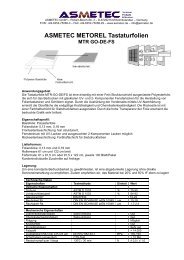 ASMETEC METOREL Tastaturfolien MTR GO-DE-FS