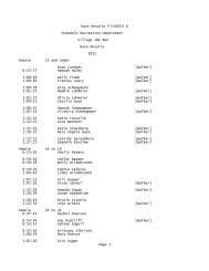 Race Results File2011 b - Notepad - Village Of Evendale