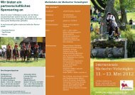 Sponsorenmappe 2012 - Eventing Marbach