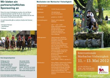 Sponsorenmappe 2012 - Eventing Marbach