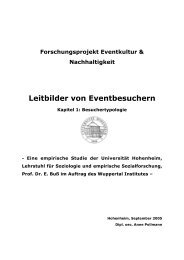 Besuchertypologie - Eventkultur.lab