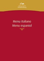 Menu italiano Menu espaniol