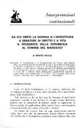 Senatori di diritto ea vita. - Camera dei Deputati