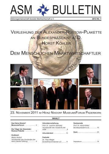 Die Alexander-Rüstow-Plakette - Aktionsgemeinschaft Soziale ...