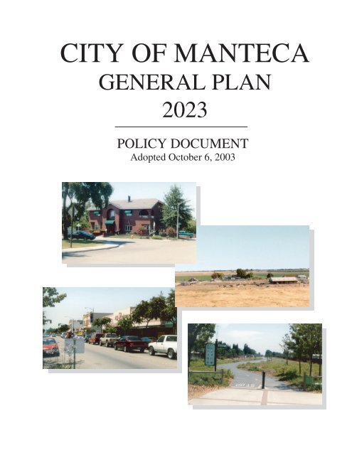 General Plan 2023 - City of Manteca