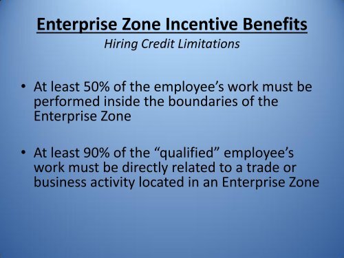 Enterprise Zone Presentation March 19, 2013 - City of Manteca