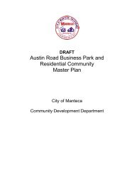 Austin Road Business Park and Residential ... - City of Manteca
