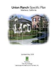 Union Ranch Specific Plan - City of Manteca