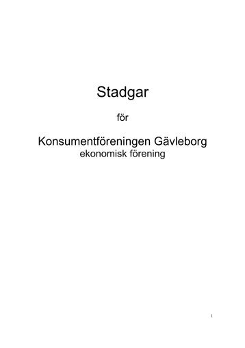 Stadgar - Coop